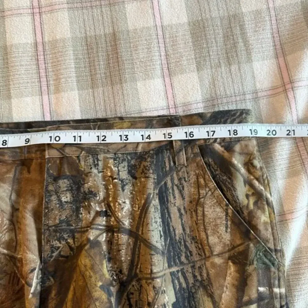 Realtree AP Camouflage Pants Mens XL Cargo Pocket Hunting Adjustable Waist‎